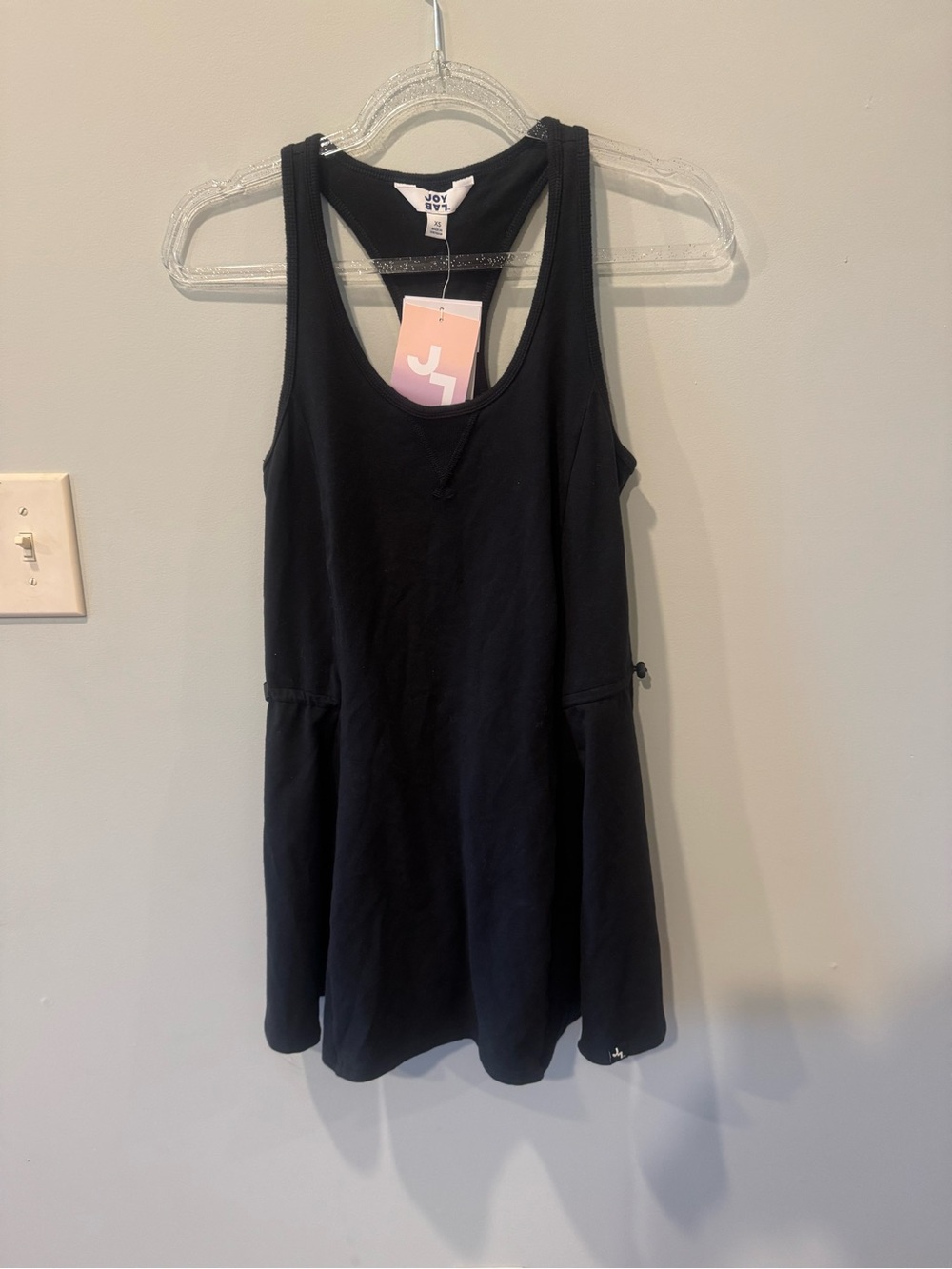 JoyLab Black Racerback Active Dress with Pockets